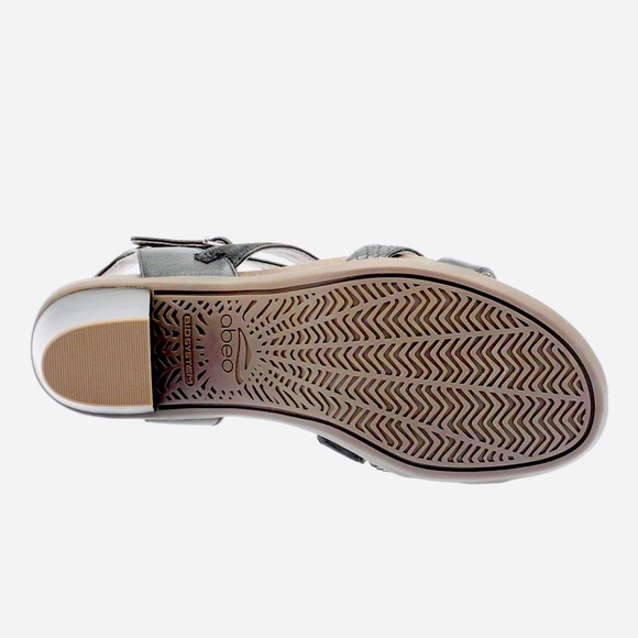 Abeo Biana Nuetral Black Block Heel Sandal NWOB - Picture 6 of 13